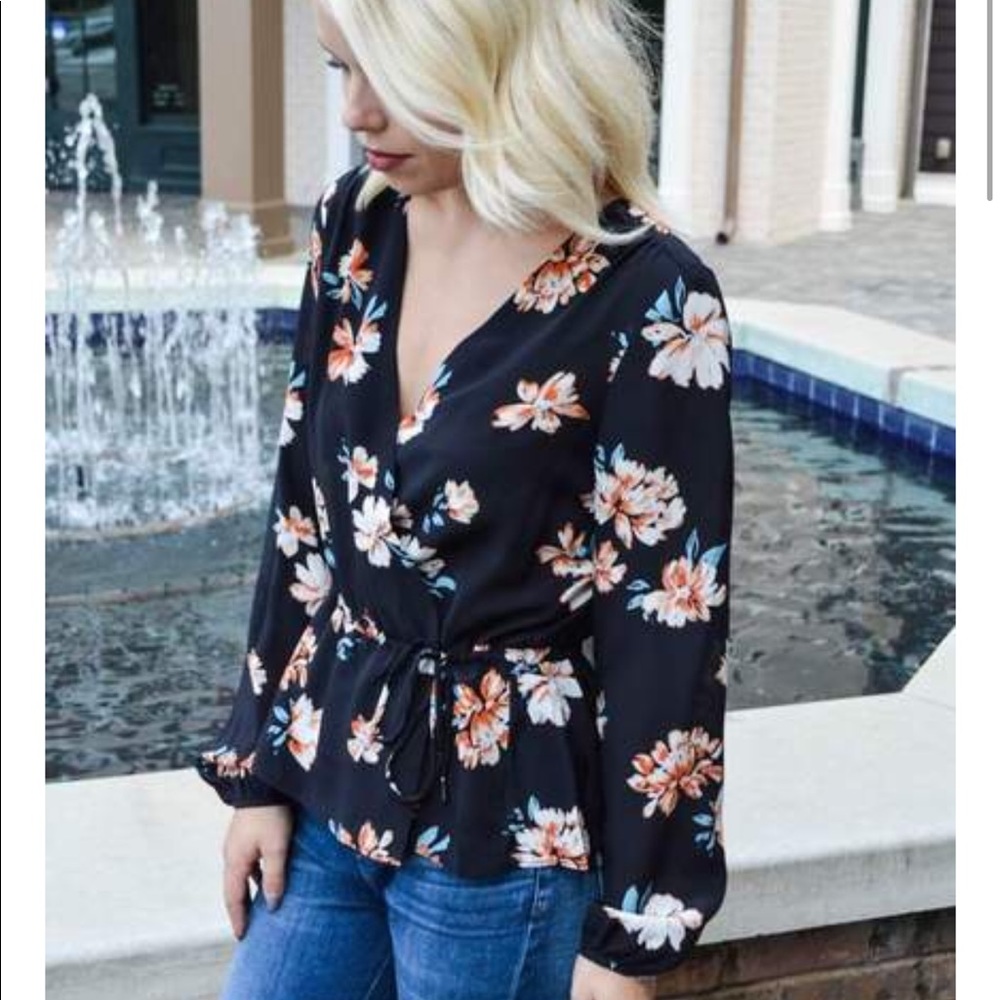 Greylin Vanessa Silk Wrap Top